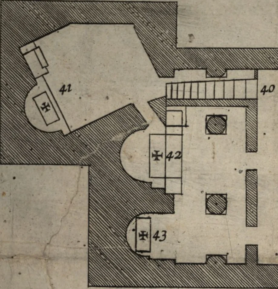 An illustration from El devoto peregrino y viage de Tierra Santa, 1664, leaf 338