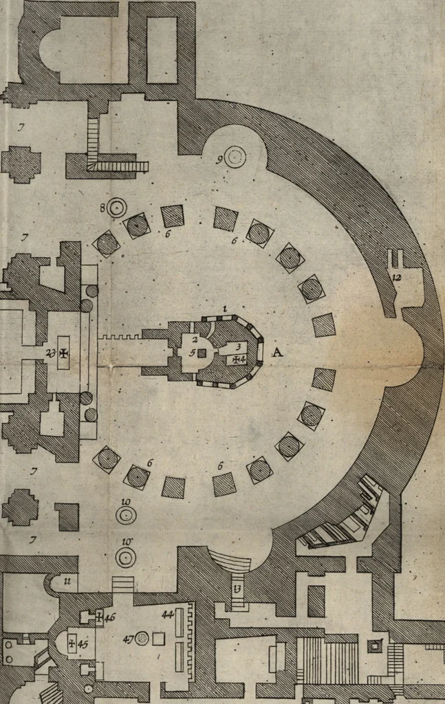 An illustration from El devoto peregrino y viage de Tierra Santa, 1664, leaf 338