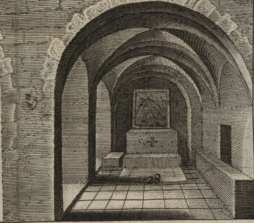 An illustration from El devoto peregrino y viage de Tierra Santa, 1664, leaf 364