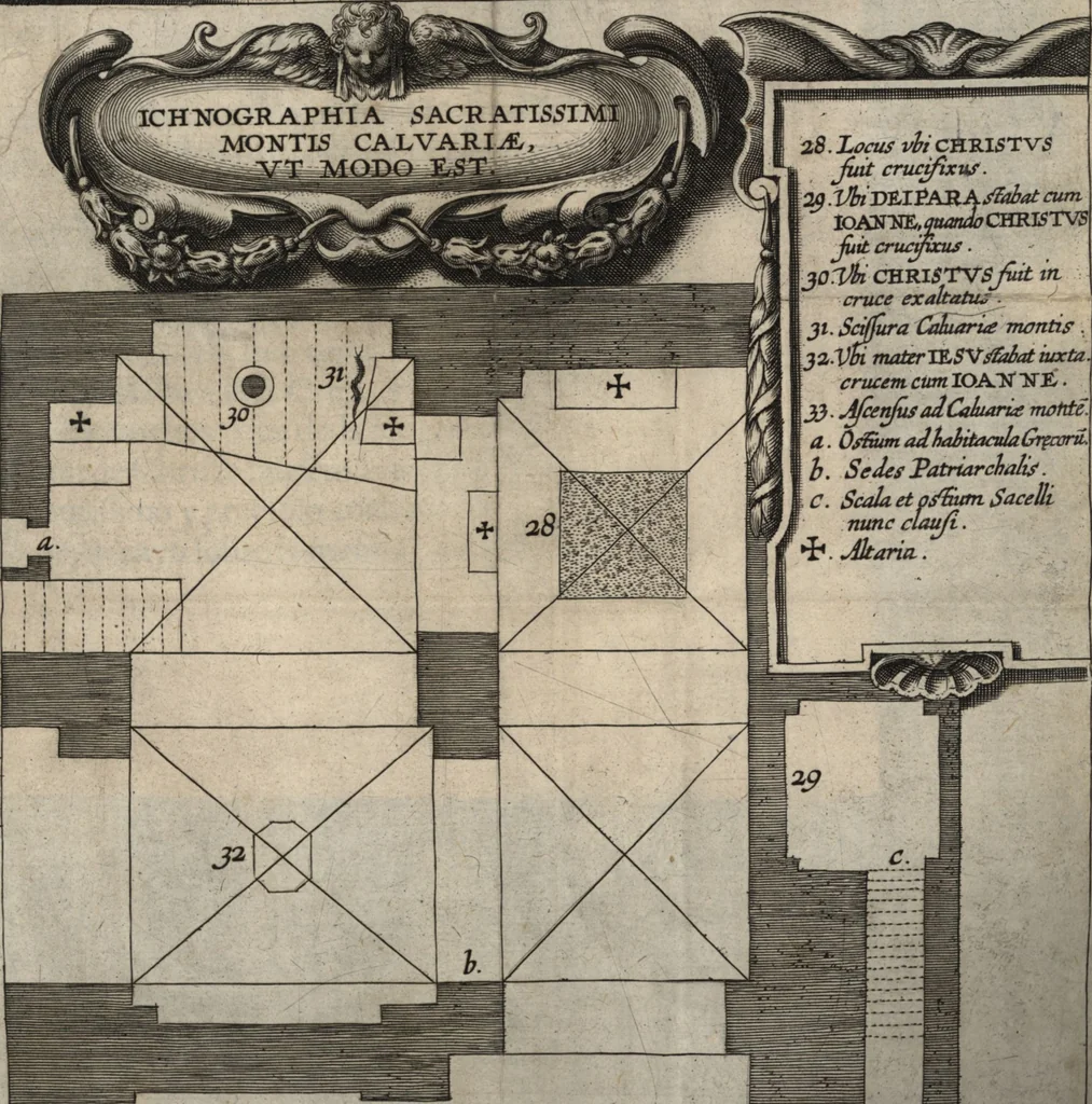 An illustration from El devoto peregrino y viage de Tierra Santa, 1664, leaf 364