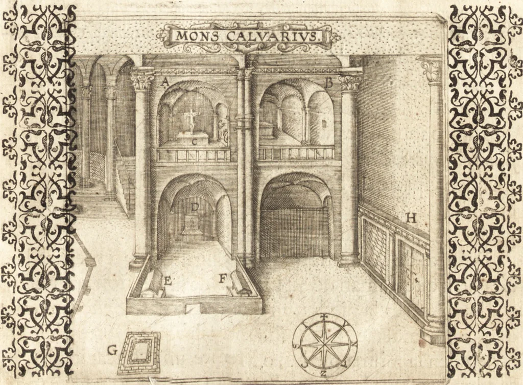 An illustration from El devoto peregrino y viage de Tierra Santa, 1664, leaf 368