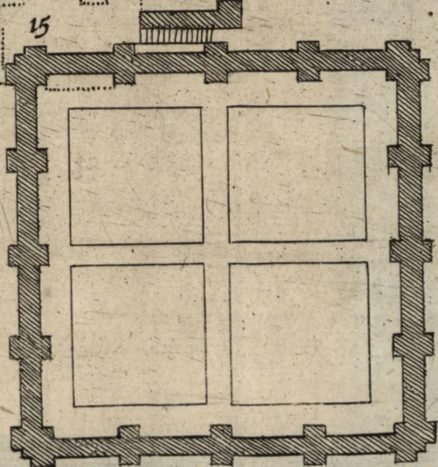 An illustration from El devoto peregrino y viage de Tierra Santa, 1664, leaf 420
