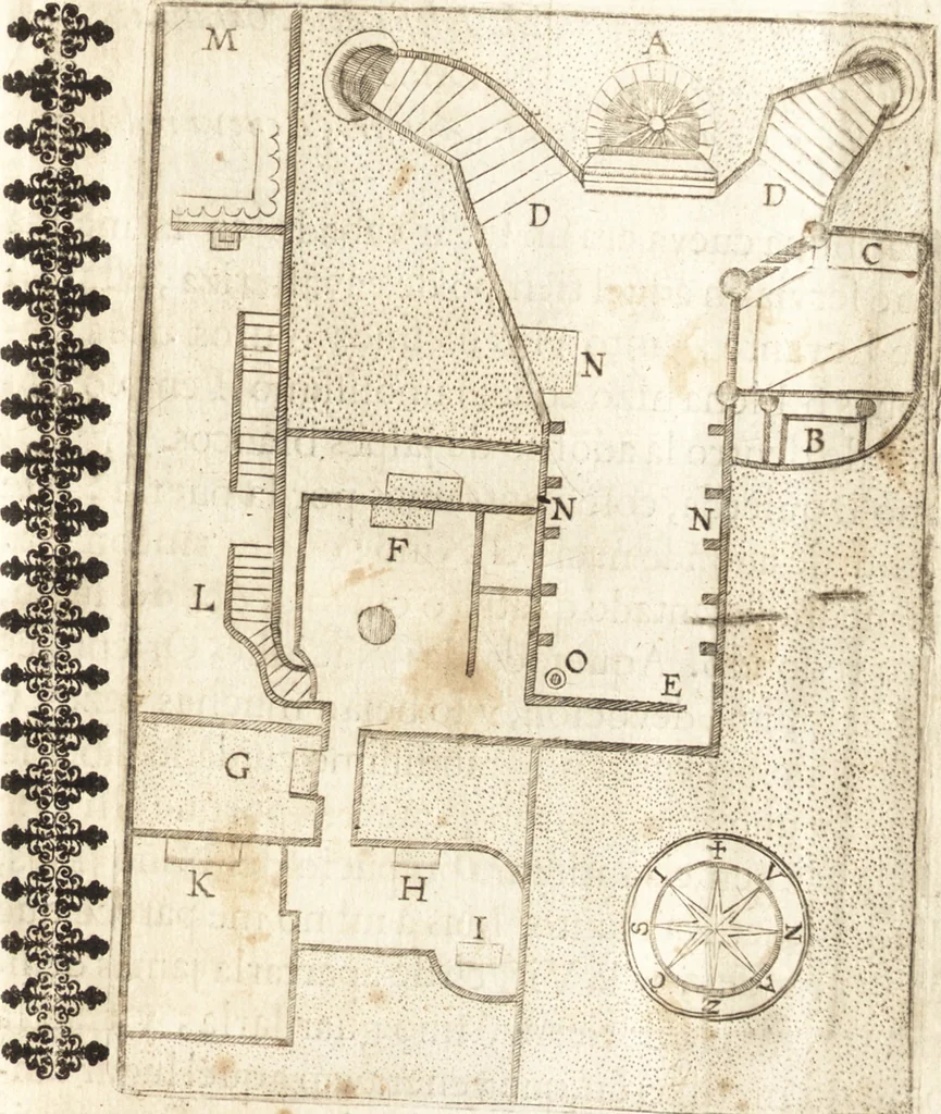 An illustration from El devoto peregrino y viage de Tierra Santa, 1664, leaf 424
