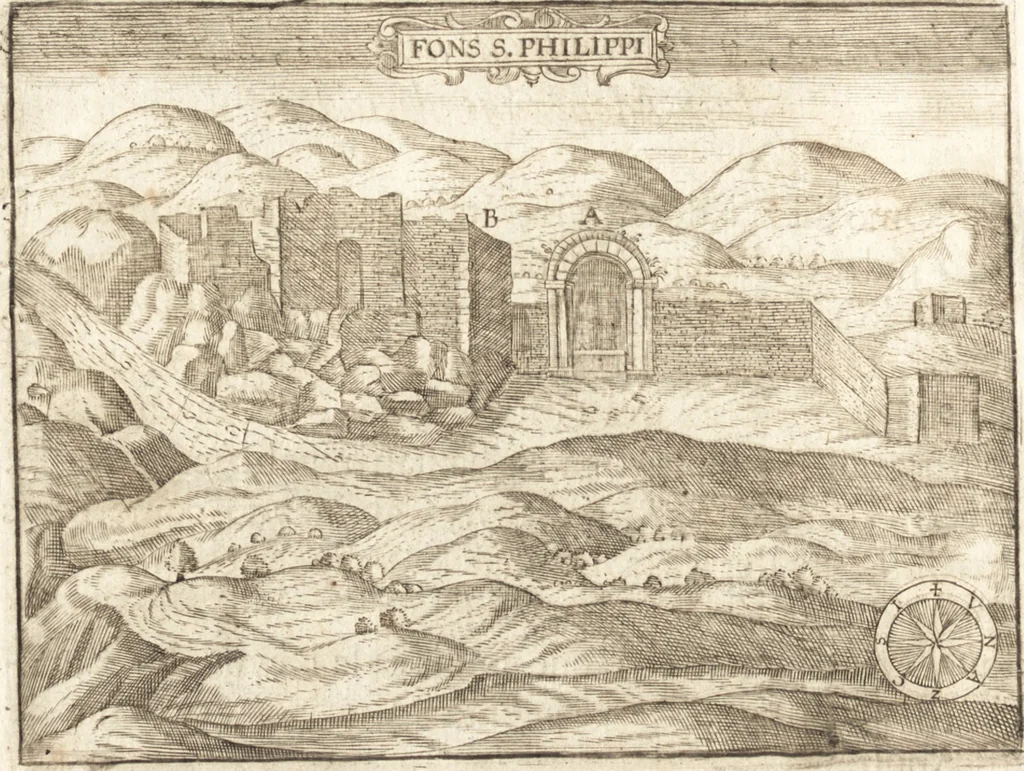 An illustration from El devoto peregrino y viage de Tierra Santa, 1664, leaf 451