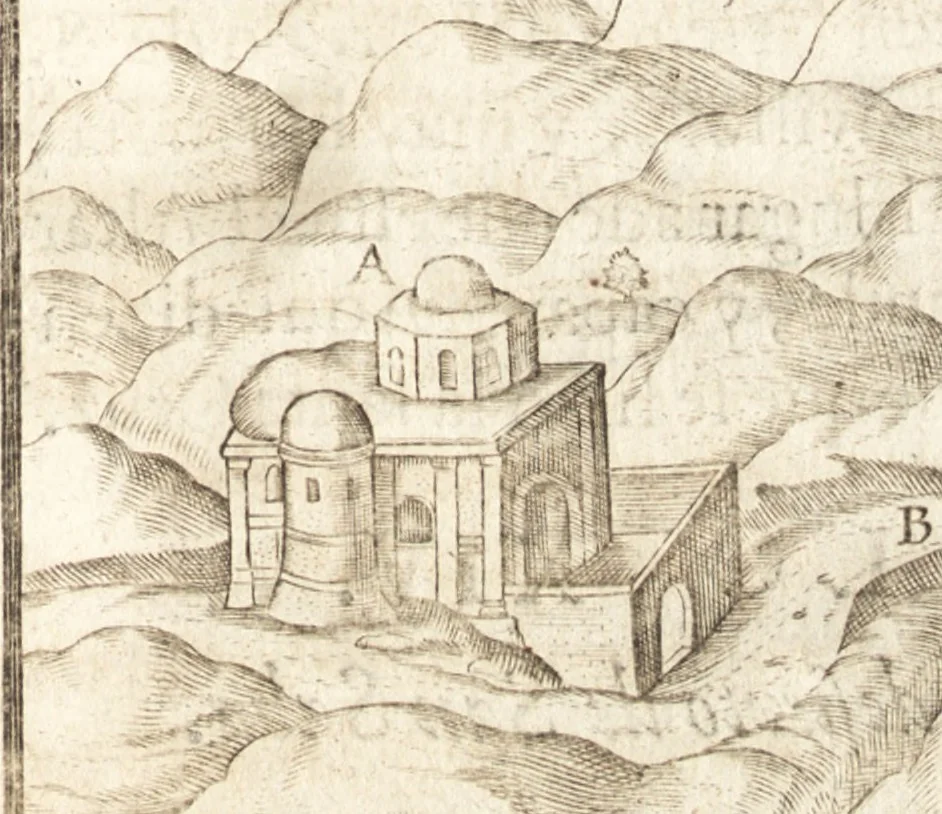 An illustration from El devoto peregrino y viage de Tierra Santa, 1664, leaf 456