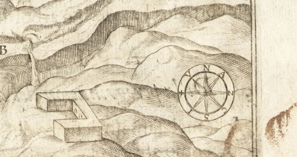 An illustration from El devoto peregrino y viage de Tierra Santa, 1664, leaf 456