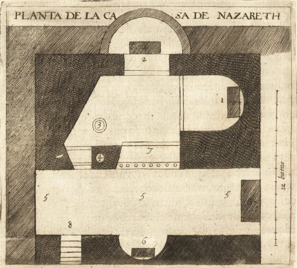 An illustration from El devoto peregrino y viage de Tierra Santa, 1664, leaf 485