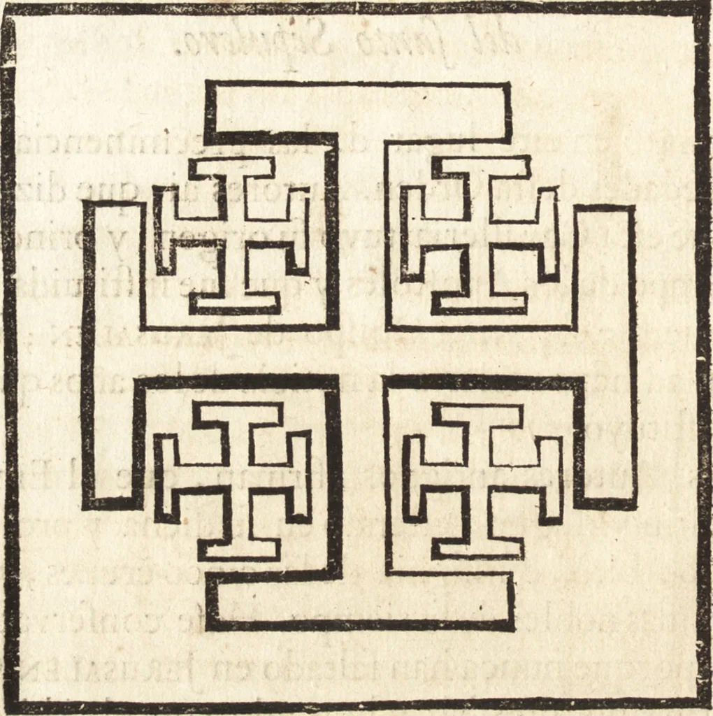 An illustration from El devoto peregrino y viage de Tierra Santa, 1664, leaf 715