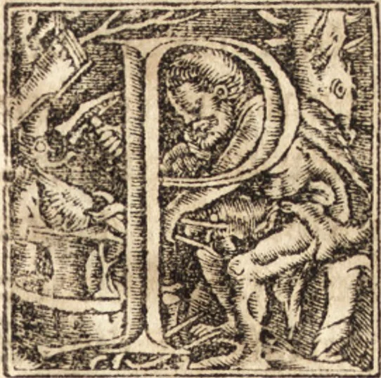An illustration from D. Gregorii Nazianzeni Orationes XXX, 1531, leaf 212