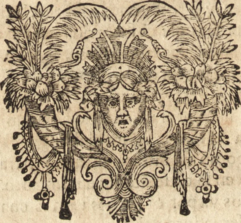 An illustration from Dialogos de la pintvra : sv defensa, origen, esse[n]cia, definicion, modos y diferencias, 1633, leaf 185