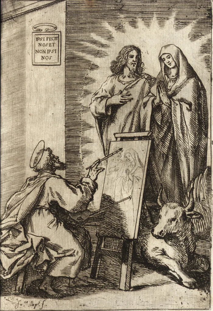 An illustration from Dialogos de la pintvra : sv defensa, origen, esse[n]cia, definicion, modos y diferencias, 1633, leaf 284