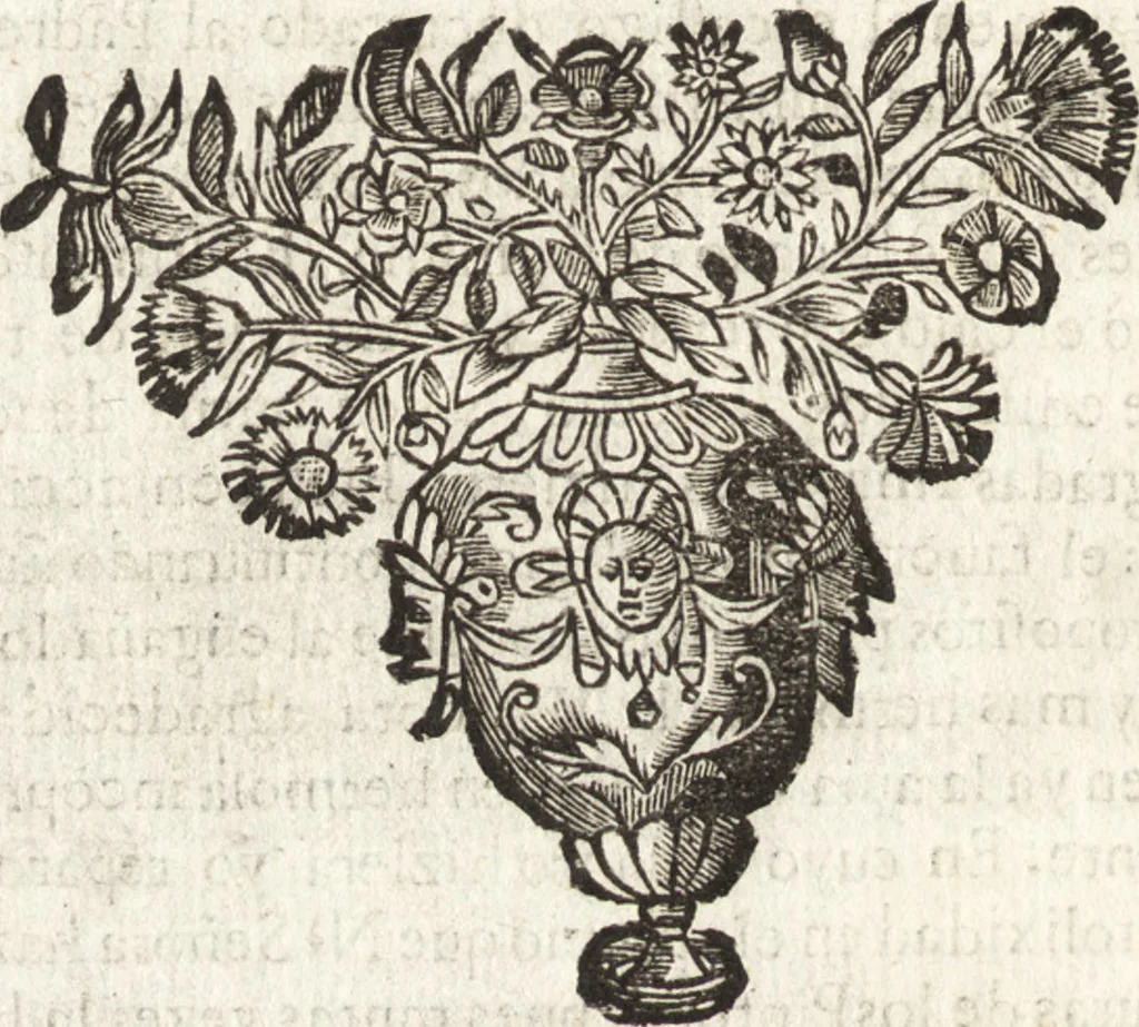 An illustration from Dialogos de la pintvra : sv defensa, origen, esse[n]cia, definicion, modos y diferencias, 1633, leaf 395