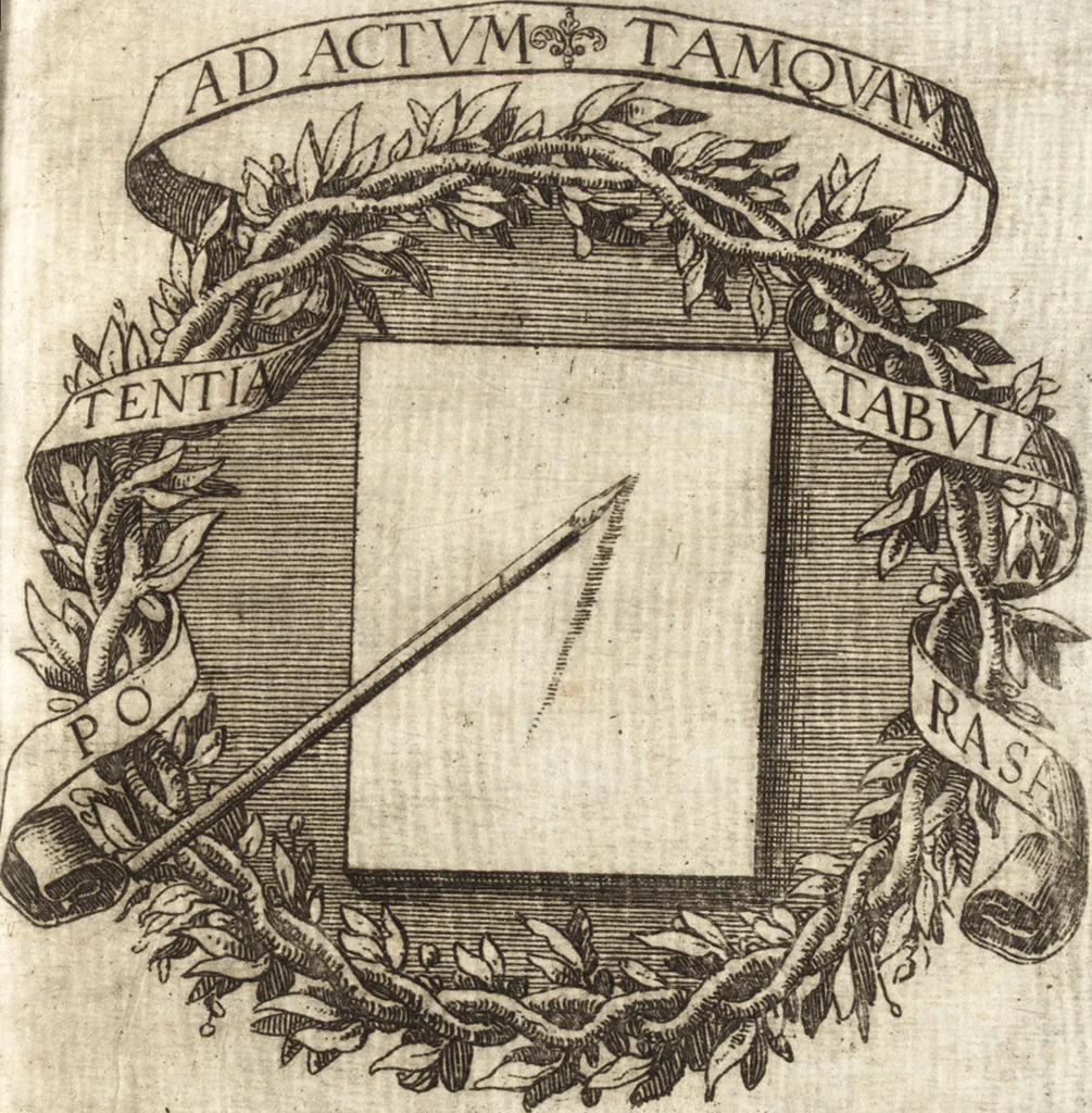An illustration from Dialogos de la pintvra : sv defensa, origen, esse[n]cia, definicion, modos y diferencias, 1633, leaf 484
