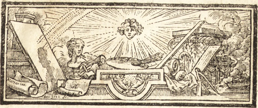 An illustration from Dictionnaire des arts de peinture, sculpture et gravure, 1792, leaf 8