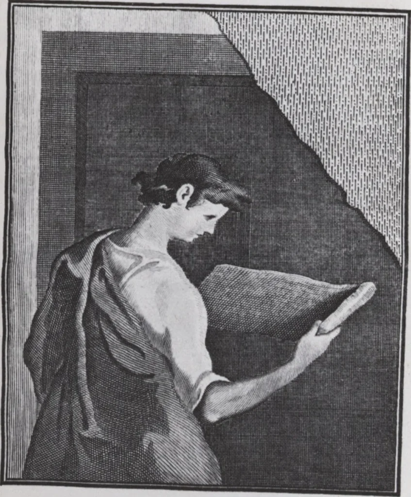 An illustration from Dictionnaire des arts de peinture, sculpture et gravure, 1792, leaf 1
