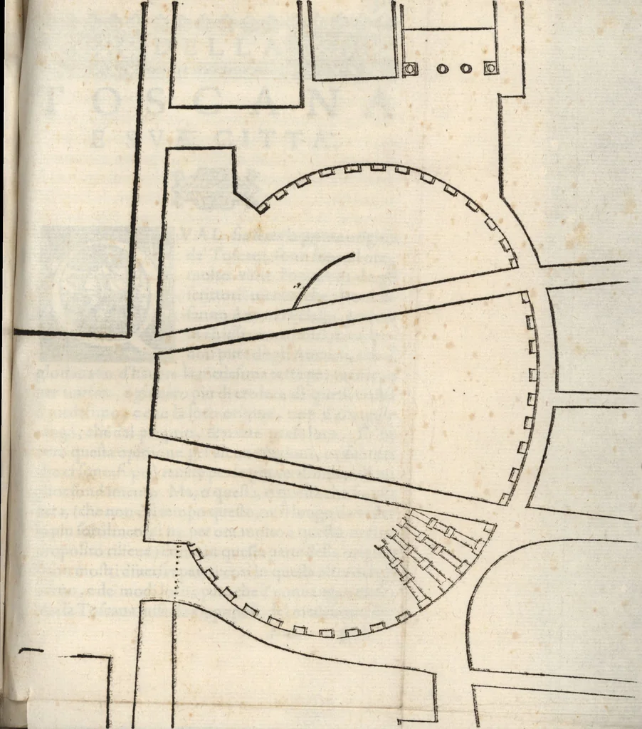 An illustration from Discorsi di monsignore don Vincenzio Borghini. Recati à luce da'deputati per suo testamento. Con la tavola delle cose piv notabili, 1584, leaf 354
