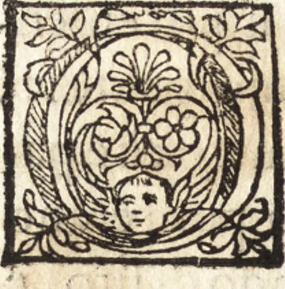 An illustration from Discorsi di monsignore don Vincenzio Borghini. Recati à luce da'deputati per suo testamento. Con la tavola delle cose piv notabili, 1584, leaf 425