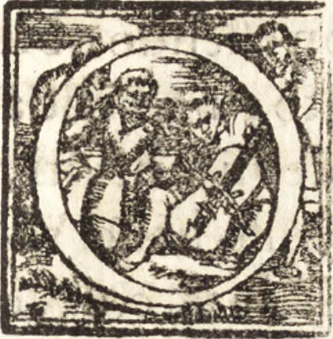 An illustration from Discorsi di monsignore don Vincenzio Borghini. Recati à luce da'deputati per suo testamento. Con la tavola delle cose piv notabili, 1584, leaf 464