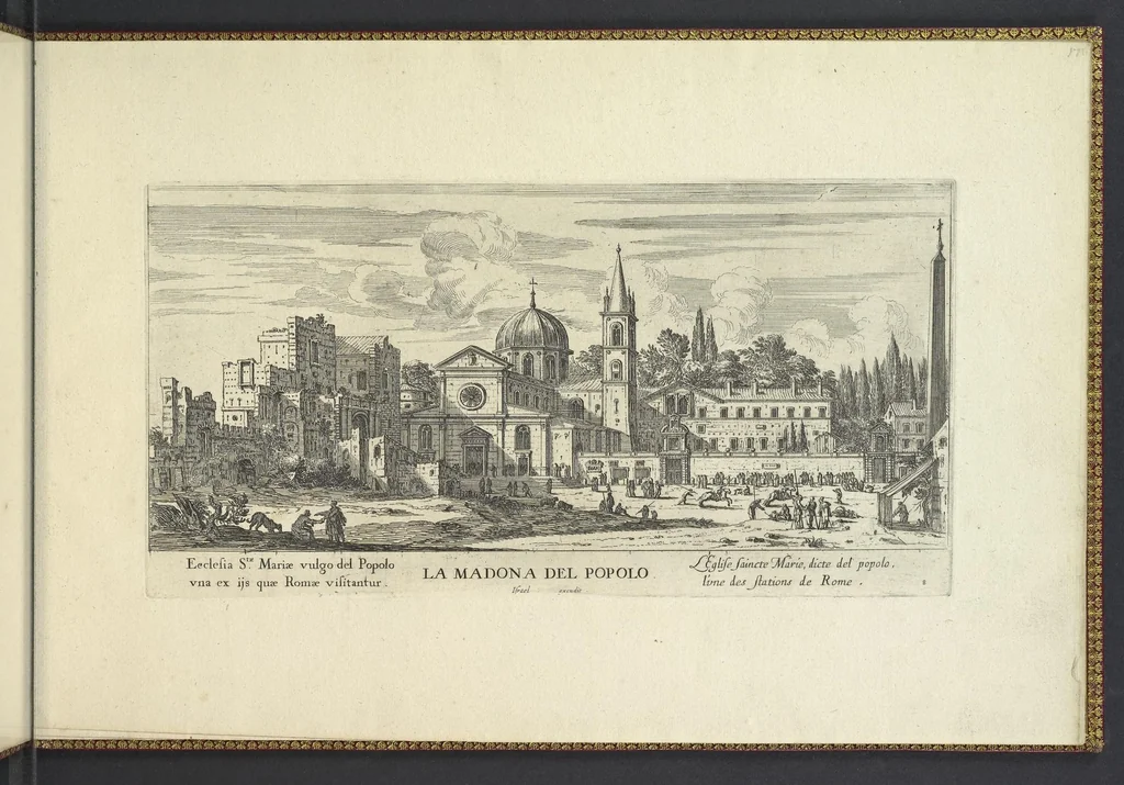 An illustration from Les eglises des stations de Rome dediées par Israel Henriet a havlte et pvissante dame, dame Marie Catherine de la Roche Foucauld .., leaf 22