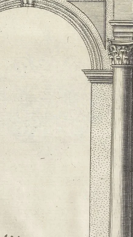 An illustration from Eloges et discours sur la triomphante reception du roy en sa ville de Paris, apres la reduction de la Rochelle : accompagnez des figures, tant des arcs de triomphe que des autres preparatifs, 1629, leaf 273