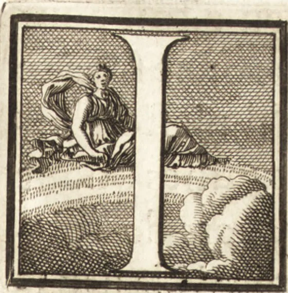 An illustration from Entretiens sur les vies et sur les ouvrages des plus excellens peintres anciens et modernes, 1666, leaf 8