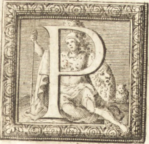 An illustration from Entretiens sur les vies et sur les ouvrages des plus excellens peintres anciens et modernes, 1666, leaf 6