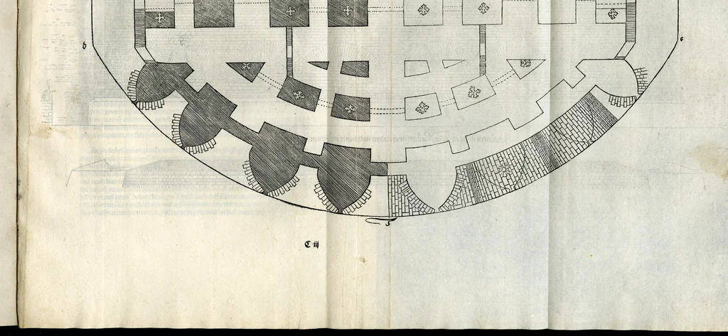 An illustration from Etliche vnderricht, zu befestigung der Stett, Schlosz, vnd flecken, 1527, leaf 20