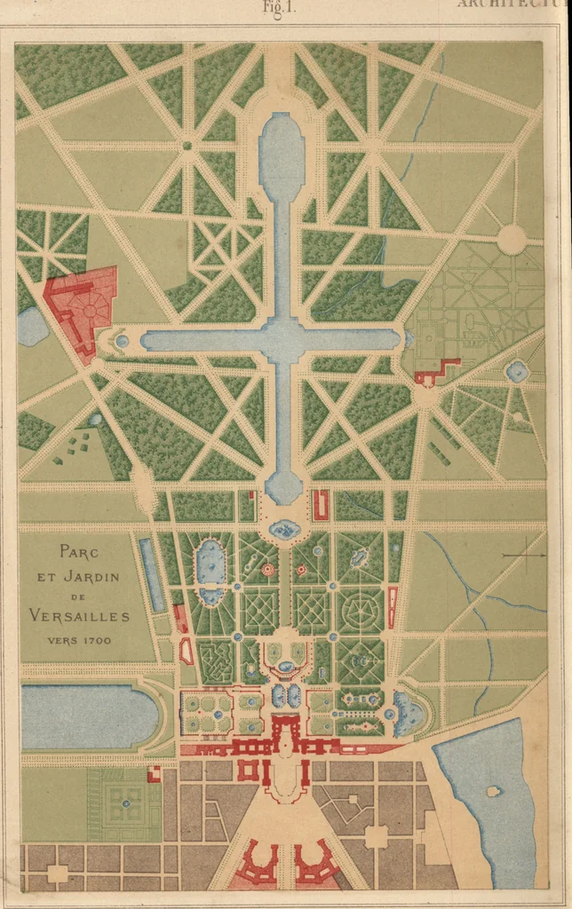 An illustration from Etude sur l'architecture des jardins, 1875, leaf 111