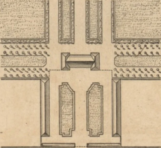 An illustration from Etude sur l'architecture des jardins, 1875, leaf 115
