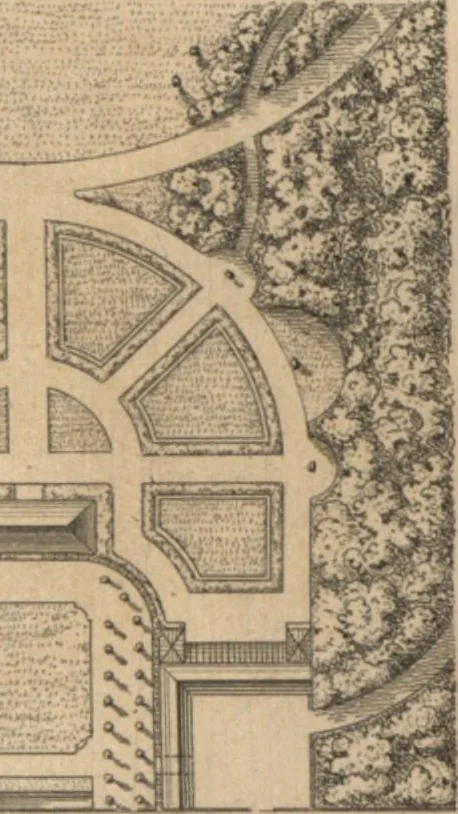 An illustration from Etude sur l'architecture des jardins, 1875, leaf 116