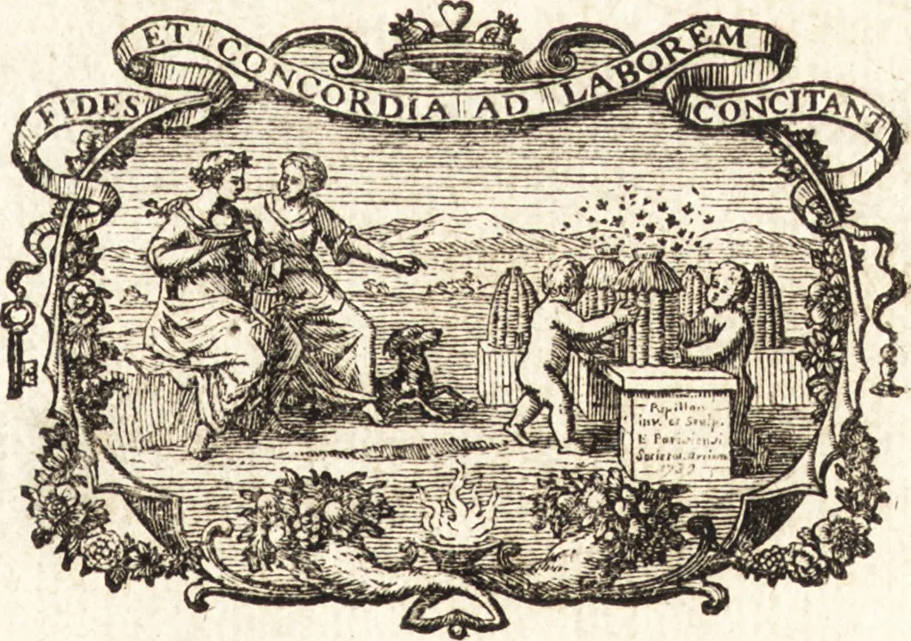 An illustration from Explication de divers monumens singuliers, qui ont rapport a la religion des plus anciens peuples : avec l'examen de la derniere edition des ouvrages de S. Jerôme, & un traité sur l'astrologie judiciaire : ouvrage enrichi de figures en taille-douce, 1739, leaf 4