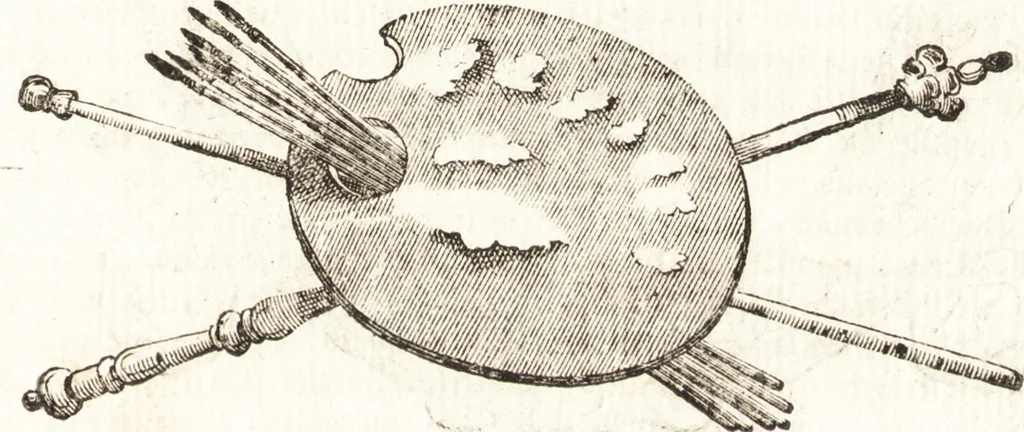 An illustration from Felsina pittrice : vite de pittori bolognesi, 1678, leaf 186