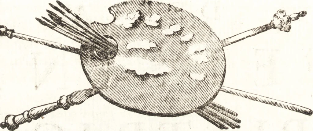 An illustration from Felsina pittrice : vite de pittori bolognesi, 1678, leaf 19