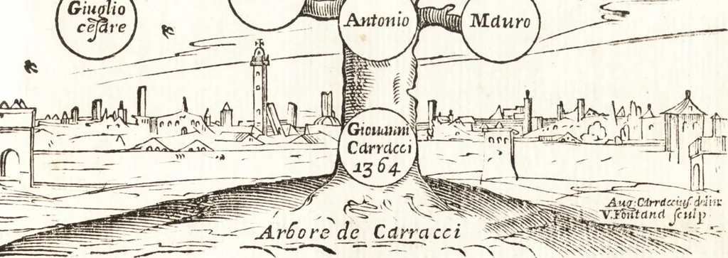 An illustration from Felsina pittrice : vite de pittori bolognesi, 1678, leaf 480