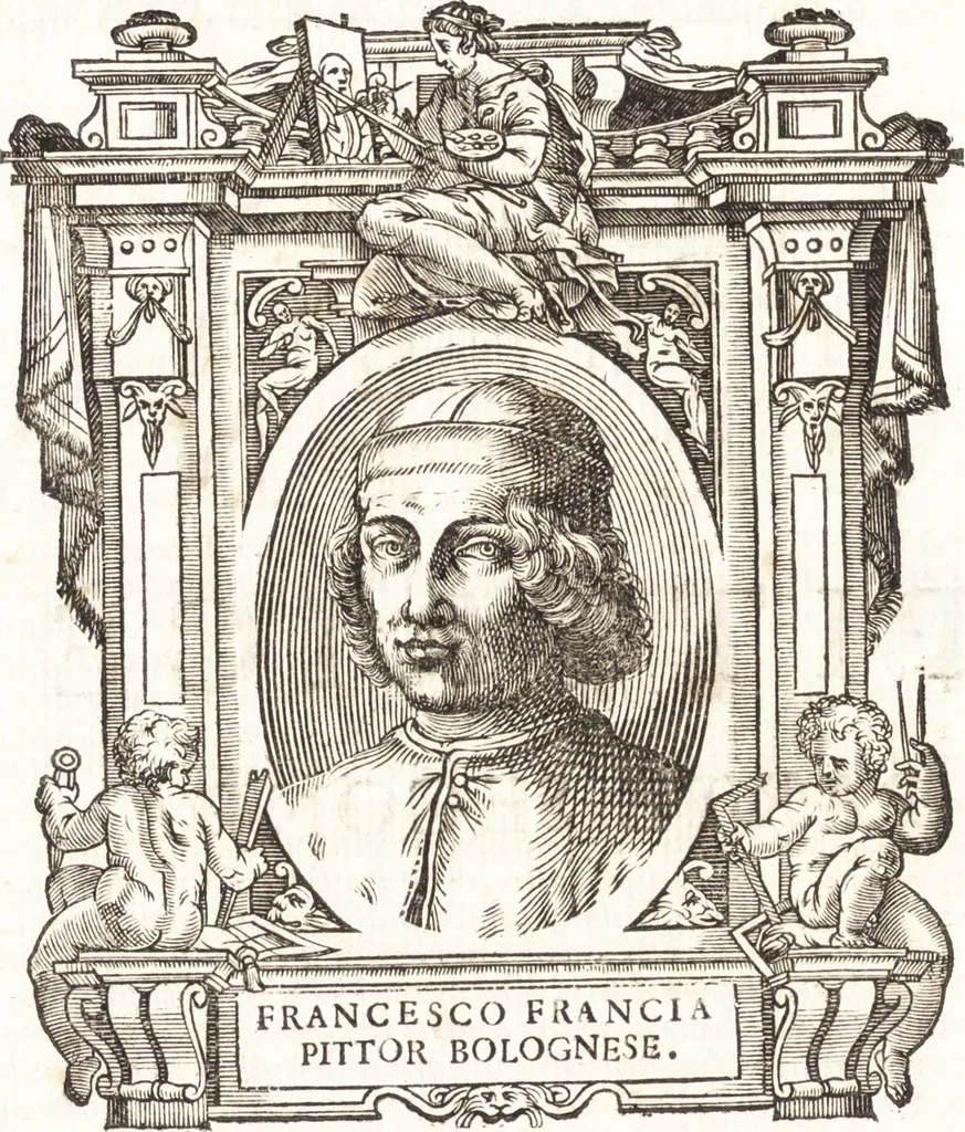 An illustration from Felsina pittrice : vite de pittori bolognesi, 1678, leaf 61