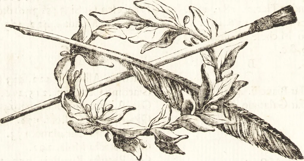 An illustration from Felsina pittrice : vite de pittori bolognesi, 1678, leaf 9