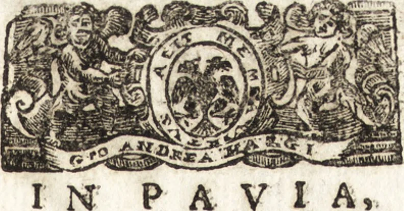 An illustration from Le finezze de pennelli italiani, ammirate e studiate da Girupeno sotta la scorta e disciplina del genio di Raffaello d'Vrbino : con vna curiosa ed' attentissima osseruatione di tutto ciò che facilmente possa riuscire d'vtile e di diletto à chi desidera rendersi perfetto nella teorica e practica della nobil'arte della pittura, 1674, leaf 6