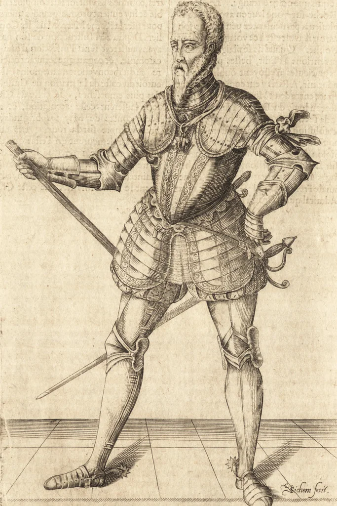 An illustration from La grande chronique ancienne et moderne de Hollande, Zelande, VVest-Frise, Vtrecht, Frise, Overyssel & Groeningen, jusques à la fin de l'an 1600, 1601, leaf 180