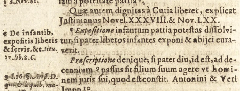 An illustration from Hermanni Vulteii JC. Jurisprudentiae romanae à Justiniano compositae libri II, 1618, leaf 187
