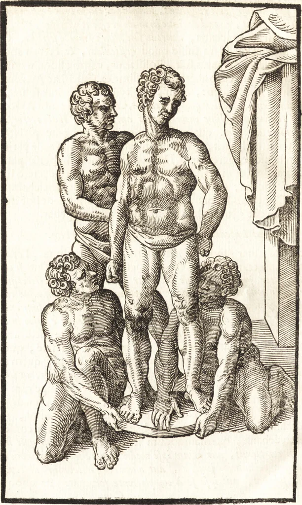 An illustration from Hieronymi Mercurialis Foroliviensis De arte gymnastica libri sex : in quibus exercitationum omnium vetustarum genera, loca, modi, facultates, & quidquid denique ad corporis humani exercitationes pertinet diligenter explicatur, 1672, leaf 229