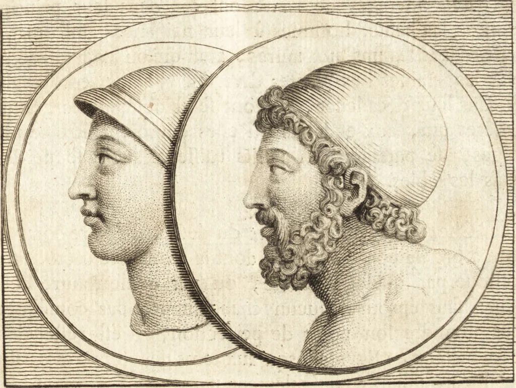 An illustration from Histoire de l'art de l'antiquité, 1781, leaf 202