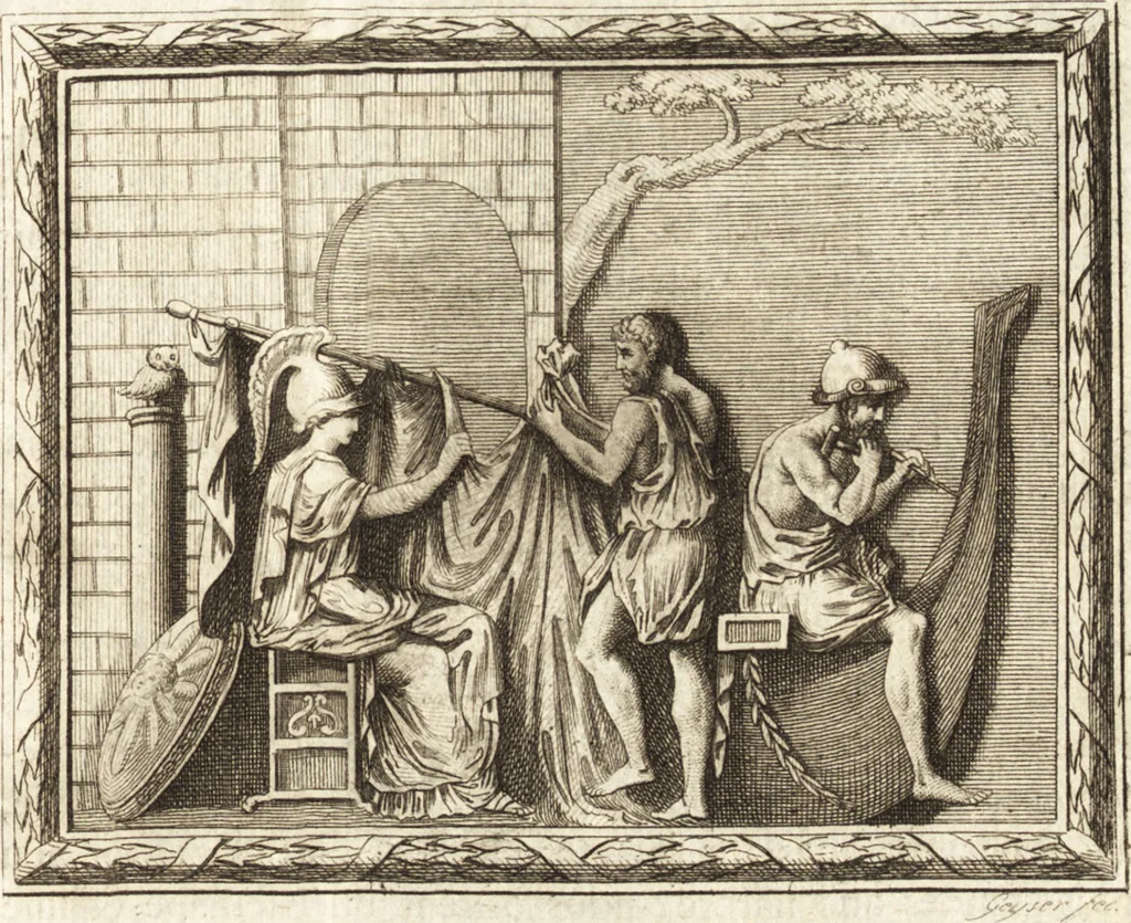 An illustration from Histoire de l'art de l'antiquité, 1781, leaf 218