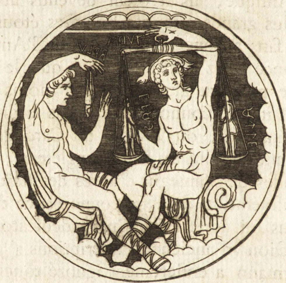 An illustration from Histoire de l'art de l'antiquité, 1781, leaf 253