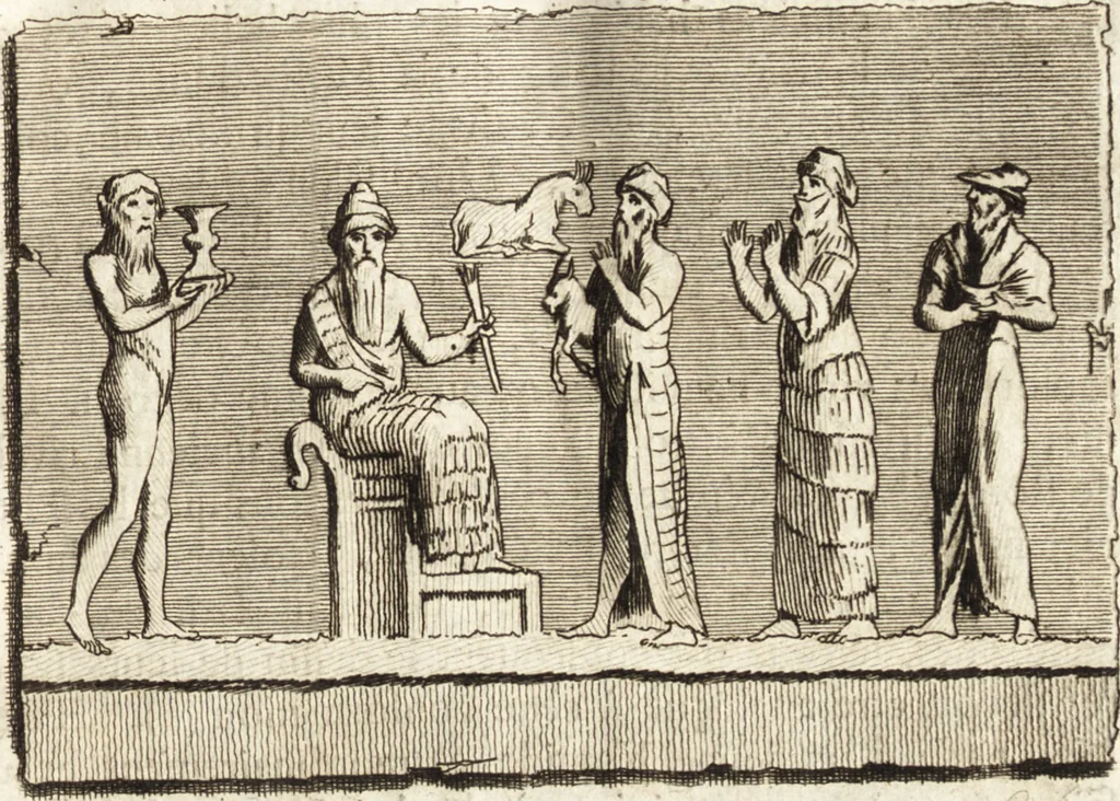 An illustration from Histoire de l'art de l'antiquité, 1781, leaf 318