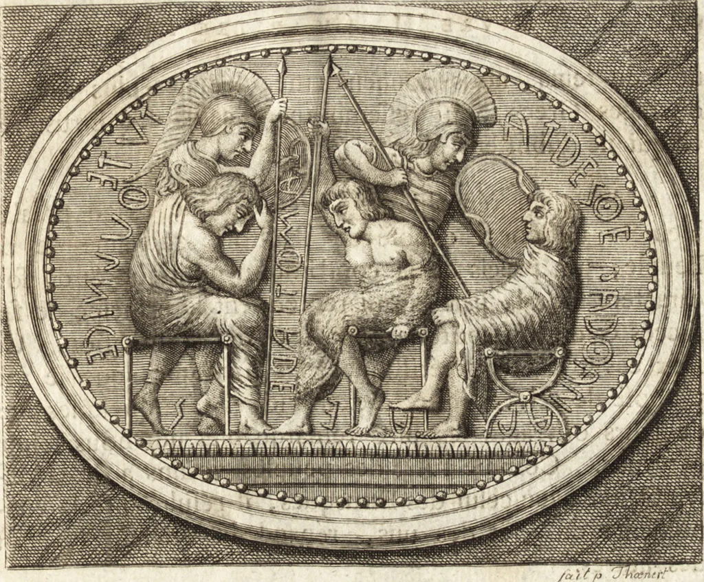 An illustration from Histoire de l'art de l'antiquité, 1781, leaf 334