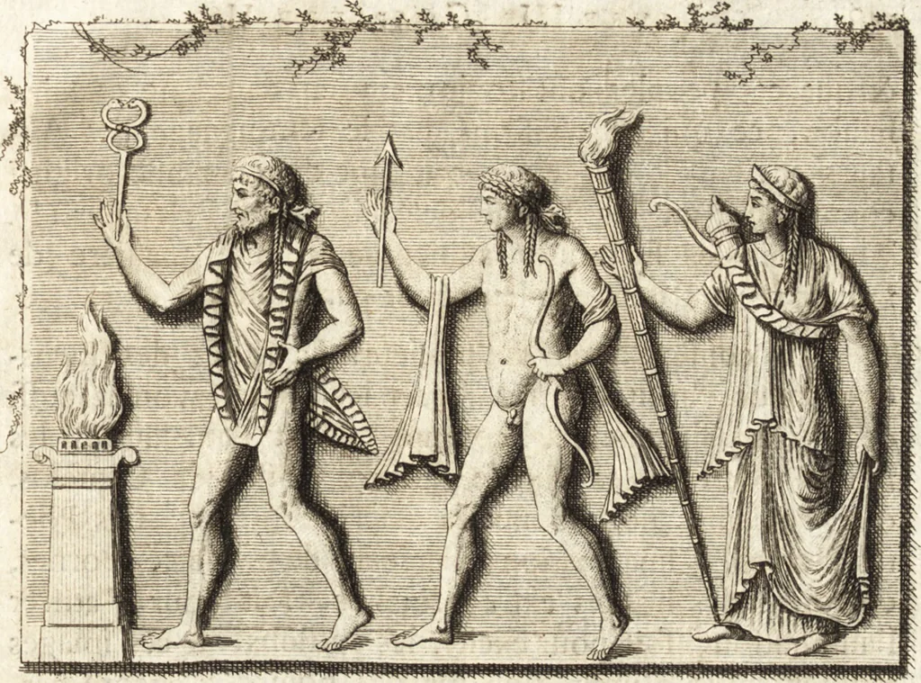 An illustration from Histoire de l'art de l'antiquité, 1781, leaf 348