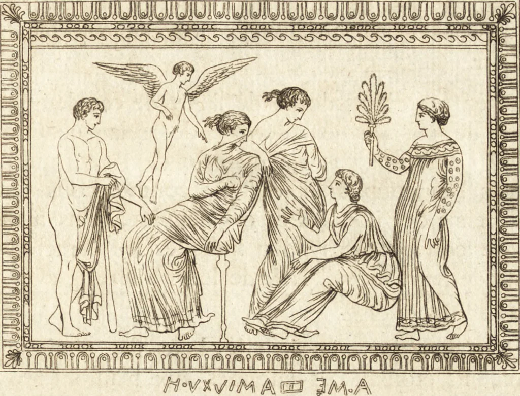 An illustration from Histoire de l'art de l'antiquité, 1781, leaf 384