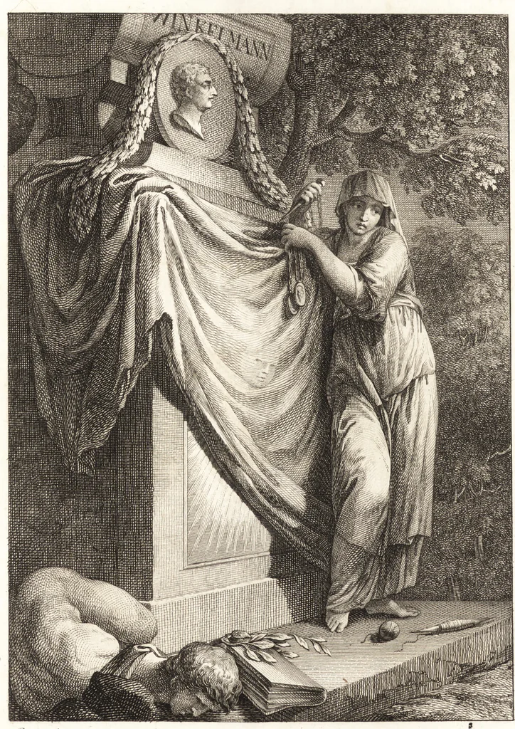 An illustration from Histoire de l'art de l'antiquité, 1781, leaf 7