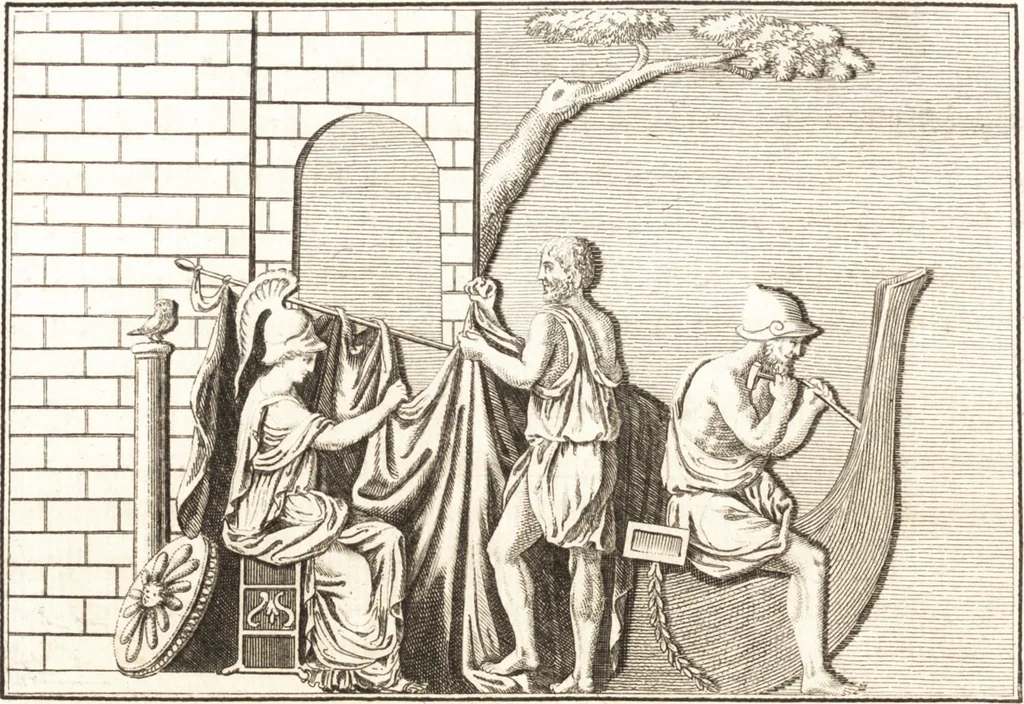 An illustration from Histoire de l'art chez les anciens, 1793, leaf 121