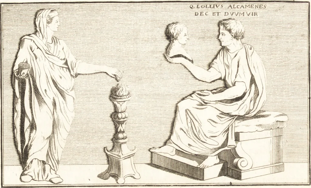 An illustration from Histoire de l'art chez les anciens, 1793, leaf 543